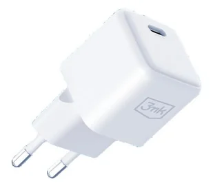 3mk Hyper Charger PD 25W + kabel USB-C/C Biały - Ładowarki do telefonów - miniaturka - grafika 1