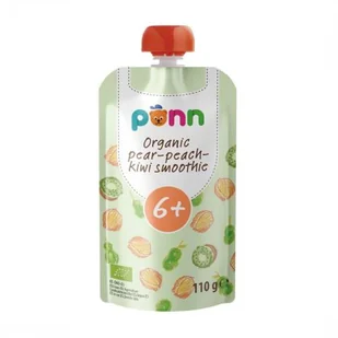 SALVEST PÕNN BIO Brzoskwinia z kiwi, 110 g - Desery dla dzieci - miniaturka - grafika 1