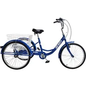 Akcesoria rowerowe - Rower 3-kołowy trójkołowy rehabilitacyjny koła 24 6-biegowy! - miniaturka - grafika 1