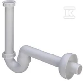 Syfony - Syfon rurowy bidetu 5/4"x32 tworzywo sztuczne / biały - miniaturka - grafika 1