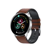 Smartwatch - Garett Men Elegance RT jasny brąz, skórzany - miniaturka - grafika 1