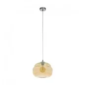 Lampy sufitowe - Eglo Dogato 39533 lampa wisząca zwis oprawa 1x60W E27 bursztynowa - miniaturka - grafika 1