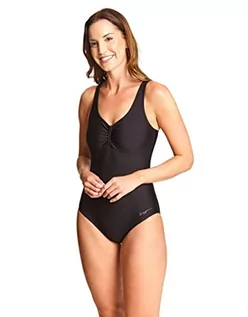 Stroje kąpielowe - Zoggs Damski kostium kąpielowy Marley Scoopback czarny 36 jednoczęściowy - grafika 1