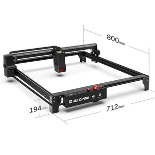 Grawerka laserowa Mecpow X5 Pro 33W, 600x600mm obszaru grawerowania, 0,08x0,1mm, 28000mm/min. prędkości grawerowania - Grawerowanie i akcesoria - miniaturka - grafika 9