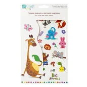 Zabawki kreatywne - Tatuaże świecące w ciemności zwierzątka 2 arkusze - Dalprint - miniaturka - grafika 1