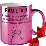 Kubki - KUBEK NA POŻEGNANIE ODEJŚCIE KOLEŻANKI Z PRACY BIURA GRAWER ZŁOTY RÓŻOWY - miniaturka - grafika 1