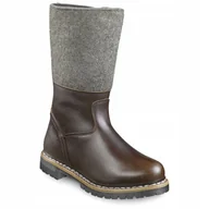 Buty trekkingowe męskie - Buty zimowe za kostkę skórzane Meindl Filzmoos 7704/46 Ciepłe Kozaki Wełna - miniaturka - grafika 1