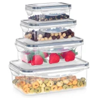 Pojemniki kuchenne - Pojemniki Kuchenne Hermetyczne na Żywność z Uszczelką Zestaw Pojemników x4 - miniaturka - grafika 1