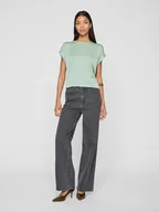 Koszulki i topy damskie - Vila Koszulka w kolorze miętowym - miniaturka - grafika 1