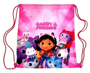 Worek, torba sportowa Koci domek Gabi 40 x 34 cm - Worki na buty - miniaturka - grafika 1