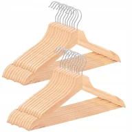 Wieszaki do szafy - Wieszaki Drewniane Wieszak Drewniany Ubrania Do Szaf 20 Sztuk Komplet - miniaturka - grafika 1