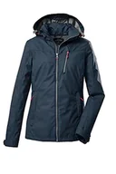 Kurtki damskie - Killtec Damska kurtka softshell / kurtka outdoorowa z odpinanym kapturem KOS 91 WMN SFTSHLL JCKT; granatowa, 34, 39141-000 - miniaturka - grafika 1