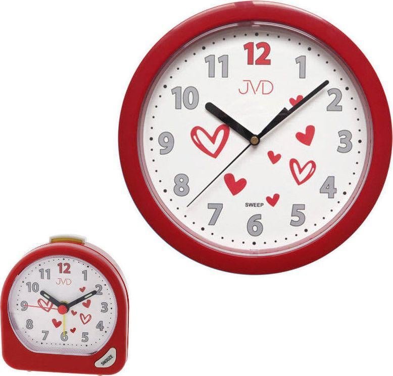 JVD Zestaw czytelny zegar i budzik JVD HP612.D3 i SR672.3