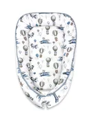 Kokony niemowlęce - Kokon niemowlęcy 55x75cm BAWEŁNA 100% SAMOLOTY BŁĘKIT - miniaturka - grafika 1