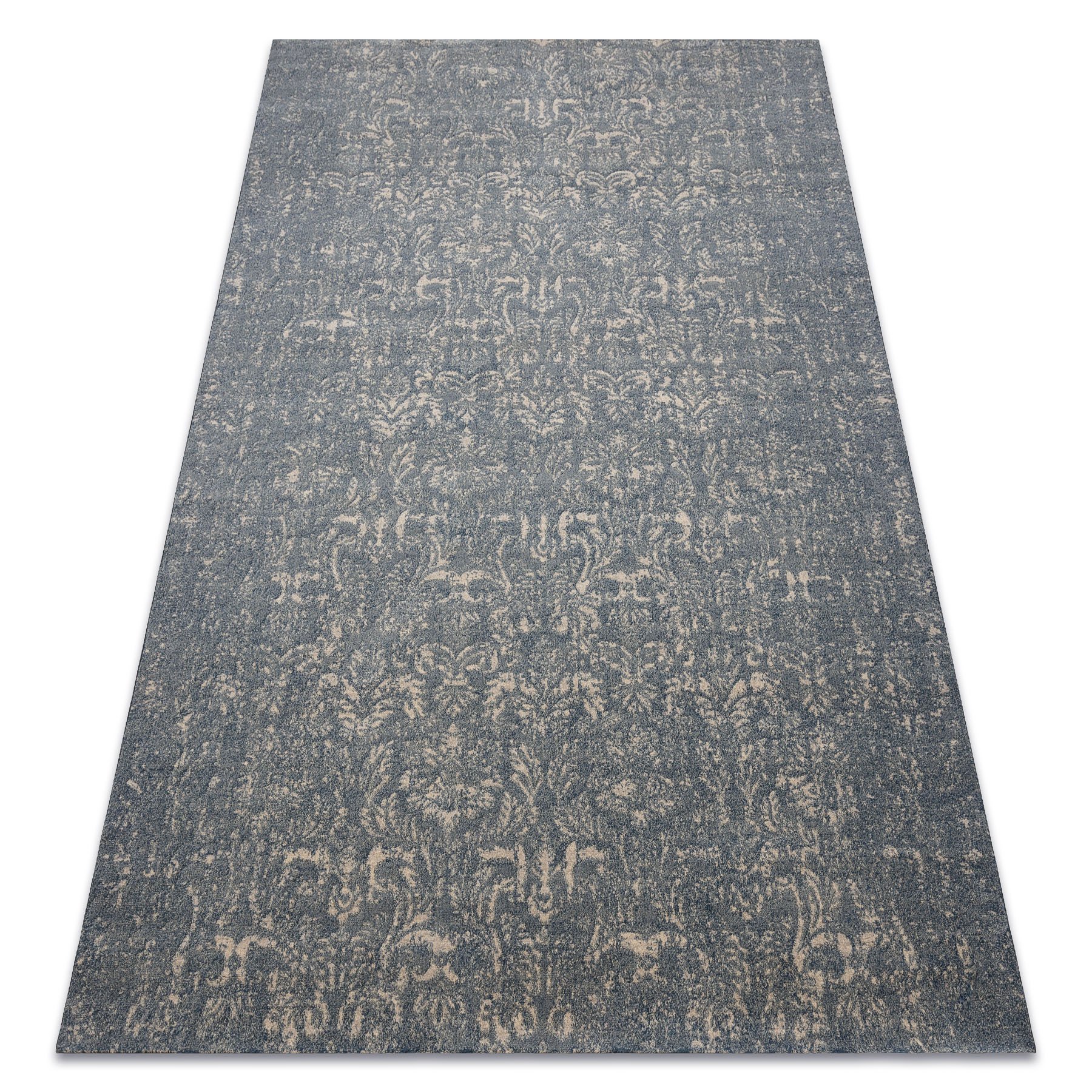 Dywan wełniany JADE 45015/900 Ornament / beż OSTA niebieski 85x160 cm