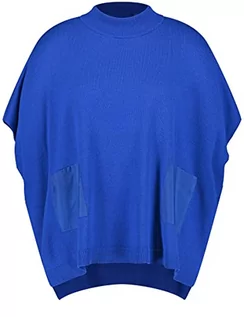 Swetry damskie - Samoon Damski sweter 172026-25407, niebieski (Brigth Blue), XL (DE) - grafika 1