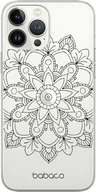 Etui i futerały do telefonów - Etui do Apple IPHONE 12 / 12 PRO Mandale 006 Babaco Nadruk częściowy Czarny - miniaturka - grafika 1