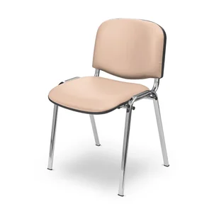 Krzesło pacjenta do poczekalni Beżowy 03 - Meble i wyposażenie gabinetów medycznych - miniaturka - grafika 1