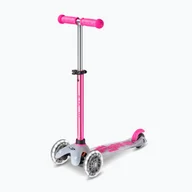 Hulajnogi - Hulajnoga trójkołowa dziecięca Micro Mini Micro Deluxe FLUX LED Neochrome pink - miniaturka - grafika 1