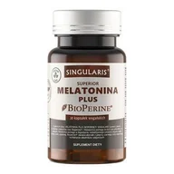 Witaminy i minerały - Singularis Melatonina plus, Suplement diety, 30 kapsułek - miniaturka - grafika 1