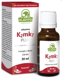 Slavito SLAVITO Witamina K2MK7 + E 20ml 5900588006799 - Witaminy i minerały - miniaturka - grafika 2