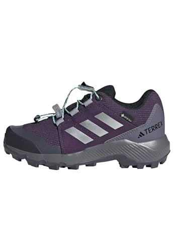 adidas Uniseks - dzieci Terrex GORE-TEX Hiking Shoes Kids, Aurora Plum/Silver Metallic/Semi Flash Aqua, 36 EU