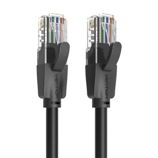Kabel sieciowy UTP CAT6 Vention IBEBJ RJ45 Ethernet 1000Mbps 5m czarny - Pozostałe akcesoria sieciowe - miniaturka - grafika 1