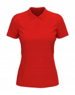 Koszulki i topy damskie - Koszulka damska polo T-shirt bawełniany Polówka Stedman ST9160 Red L - miniaturka - grafika 1