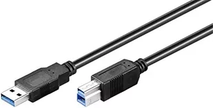 Kabel USB MicroConnect USB3.0 A-B 0.5m M-M USB3.0AB05B - Kable USB - miniaturka - grafika 1