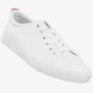 Trampki damskie - Tenisówki Damskie Sznurowane Buty Sportowe Big Star Białe RR274001 Biały 36 - miniaturka - grafika 1