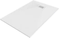 Brodziki prysznicowe - Mexen Hugo brodzik prostokątny SMC 120 x 80 cm, biały, maskownica biała - 42108012-W - miniaturka - grafika 1