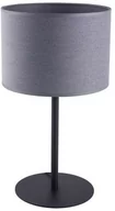 Lampy stojące - Lampa stołowa nowoczesna z abażurem ALICE szary - miniaturka - grafika 1