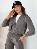 Dresy damskie - Komplet damski ROTVE szary Dstreet AY1025-S - miniaturka - grafika 1