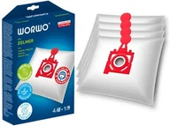 Worki do odkurzaczy - 4 X Worki Do Odkurzacza Zelmer Jupiter Solaris Magnat ZVCA300B ZMB03 Worwo - miniaturka - grafika 1