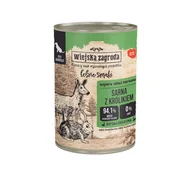 Mokra karma dla psów - Wiejska Zagroda Leśne smaki Sarna z królikiem 400g - miniaturka - grafika 1