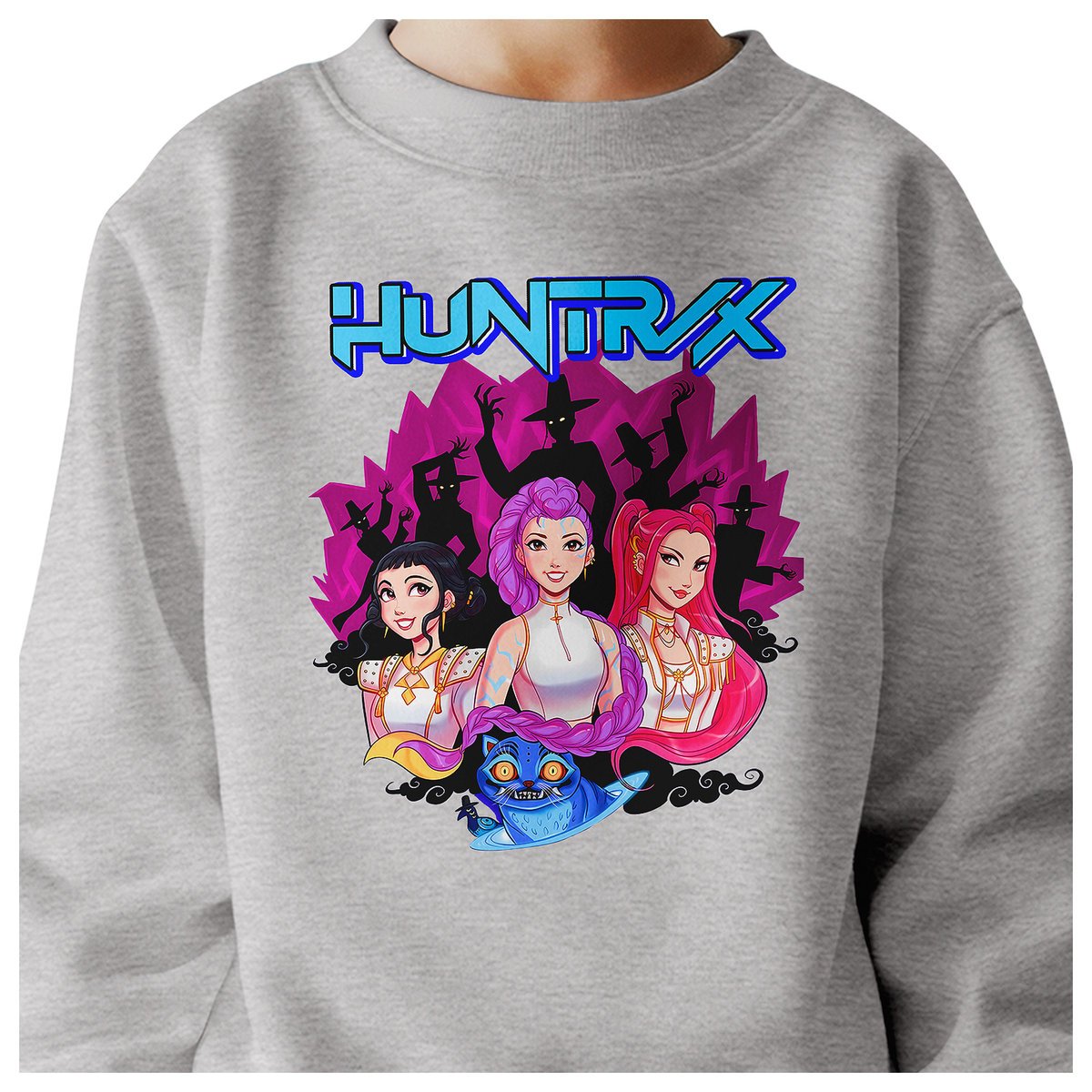 BLUZA DZIECIĘCA KPOP DEMON HUNTERS HUNTRIX 110-116 BAWEŁNIANA JAKOŚĆ