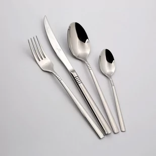 Gerpol No APOLLO KPL.24 sztukiUĆCÓW POLEROWANE FLOK - Zestawy sztućców - miniaturka - grafika 1