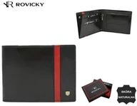 Portfele - Skórzany portfel męski z systemem RFID Lumarko! - miniaturka - grafika 1