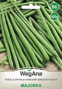 Fasola zwykła karłowa Majorka 40g nasiona - WegAna - Nasiona i cebule - miniaturka - grafika 1
