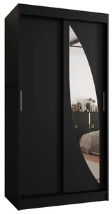 Szafa przesuwna Gardroba Abiks MILO 100 gł. 62 czarny mat - Szafy Szafa przesuwna Gardroba Abiks MILO 100 gł. 62 czarny mat - Szafy - miniaturka - grafika 1