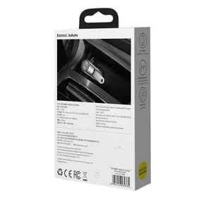 Baseus Transmiter FM Bluetooth 5.0 ładowarka samochodowa 2x USB 3 A 18 W PPS Quick Charge 3.0 AFC FCP srebrny (CCNLZ-C0S) - Transmitery FM - miniaturka - grafika 7
