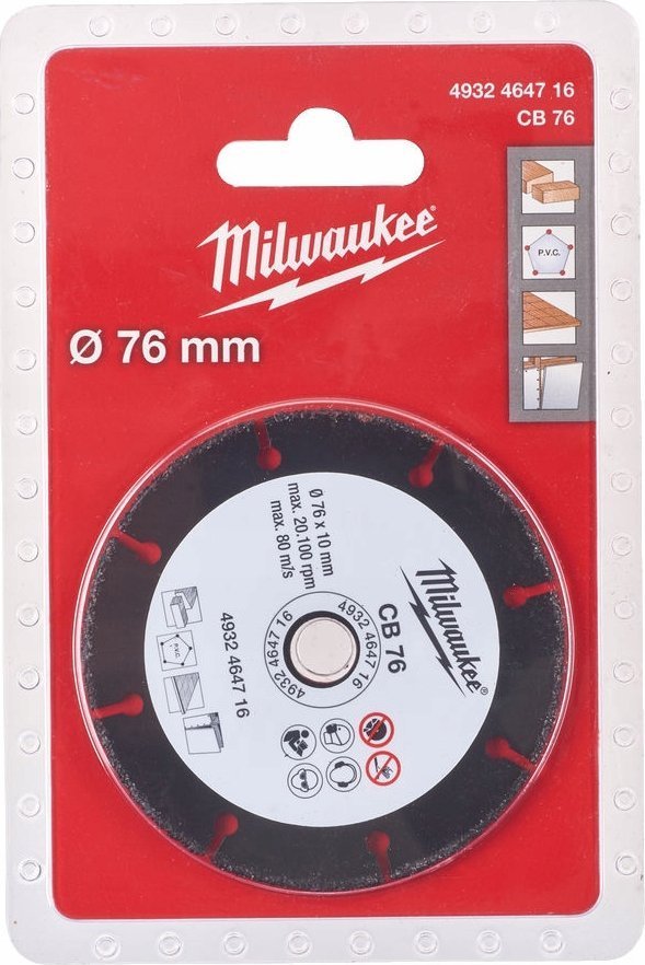 Milwaukee Carbide disc CB 76 76x10mm