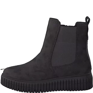 Jana Damskie Softline 8-25461-41 wygodne, uniwersalne, wygodne, modne, wsuwane buty na co dzień, kozaki Chelsea, szary (Graphite), 39 EU Weit - Kozaki damskie - miniaturka - grafika 1