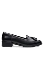 Półbuty damskie - Clarks Lordsy Havisham Edge 26178703 Czarny - miniaturka - grafika 1