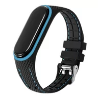 Akcesoria do pulsometrów i zegarków sportowych - PASEK OPASKA SPORTOWA do XIAOMI MI BAND 5/6 (niebieska) - miniaturka - grafika 1