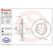 Tarcze hamulcowe - BREMBO 09.B463.11 09.B463.11 - miniaturka - grafika 1