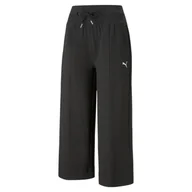 Dresy damskie - Spodnie dresowe damskie Puma Her Straight czarne 67311301-S - miniaturka - grafika 1