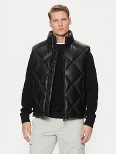 HUGO Bezrękawnik Borintino2441 50527323 Czarny Slim Fit - Kamizelki męskie - miniaturka - grafika 1