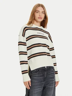 Guess Jeans Sweter W4BR09 Z3HM1 Biały Regular Fit - Swetry damskie - miniaturka - grafika 1