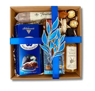 Zestawy upominkowe - KOSZ PREZENTOWY NIEBIESKIE MARZENIE - miniaturka - grafika 1